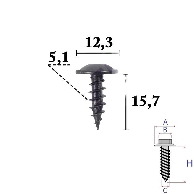 ROMIX ROMC70641 Patent, csavar, anya